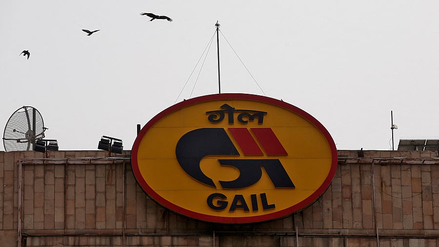 <div class="paragraphs"><p>Birds fly past the logo of India's state-owned natural gas utility GAIL (India)</p></div>